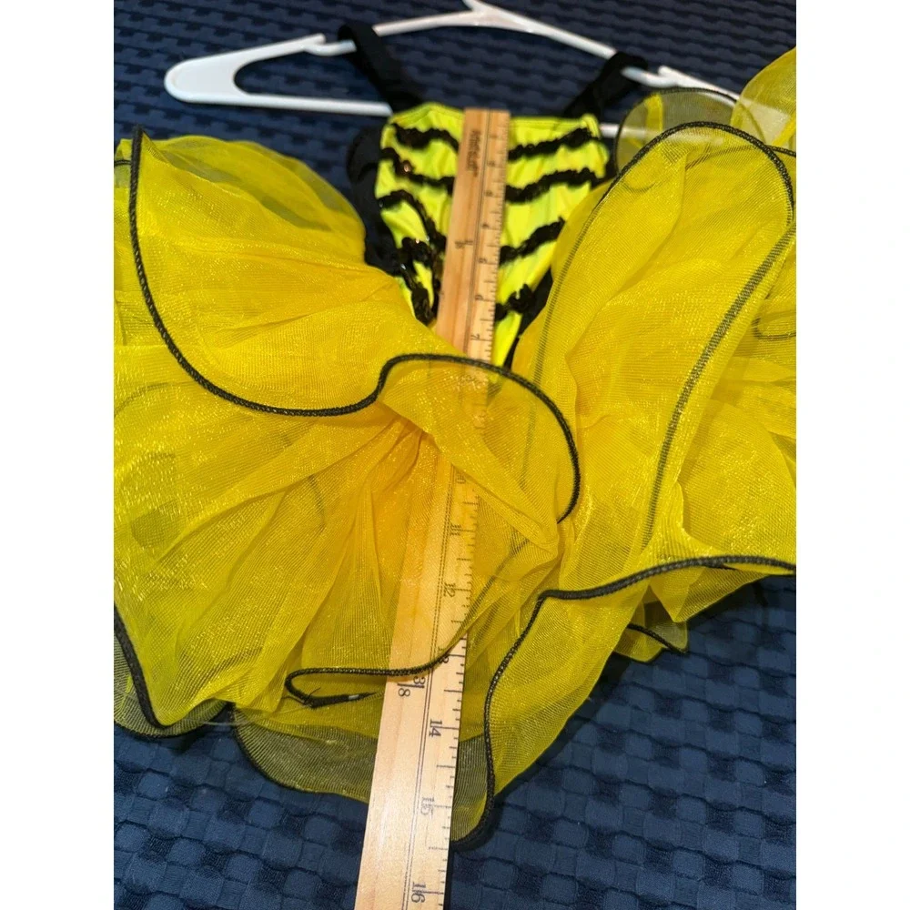Revolution Dance Wear Dress Ballet Costume Tutu Black Yellow Size SC